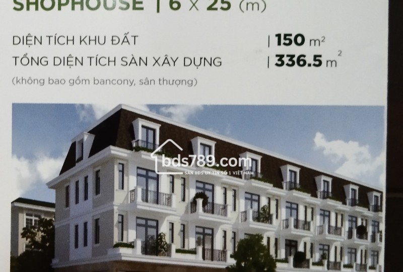 Bán shophouse Stella AquaCity trục 45m Biên Hòa Đồng Nai